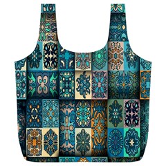 Texture, Pattern, Abstract, Colorful, Digital Art Full Print Recycle Bag (xl)