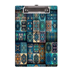 Texture, Pattern, Abstract, Colorful, Digital Art A5 Acrylic Clipboard by nateshop