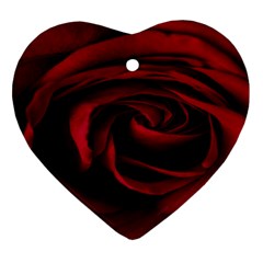 Rose Maroon Ornament (heart) by nateshop