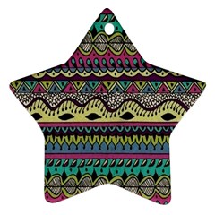 Aztec Design Ornament (star) by nateshop