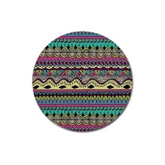 Aztec Design Magnet 3  (round)