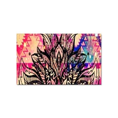 Aztec Flower Galaxy Sticker Rectangular (100 Pack)