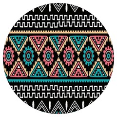 Aztec Wallpaper Round Trivet by nateshop