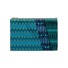 Aztec, Batik Cosmetic Bag (medium) by nateshop