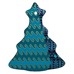 Aztec, Batik Christmas Tree Ornament (two Sides) by nateshop