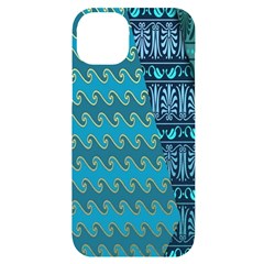 Aztec, Batik Iphone 14 Plus Black Uv Print Case by nateshop