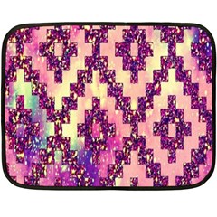 Cute Glitter Aztec Design Fleece Blanket (mini) by nateshop