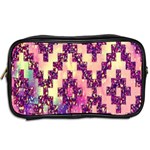 Cute Glitter Aztec Design Toiletries Bag (Two Sides) Back