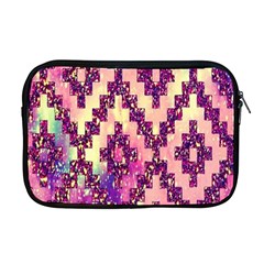 Cute Glitter Aztec Design Apple Macbook Pro 17  Zipper Case by nateshop