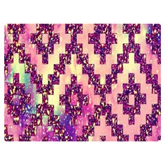 Cute Glitter Aztec Design Two Sides Premium Plush Fleece Blanket (extra Small) by nateshop