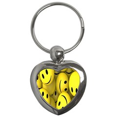 Emoji, Colour, Faces, Smile, Wallpaper Key Chain (Heart)