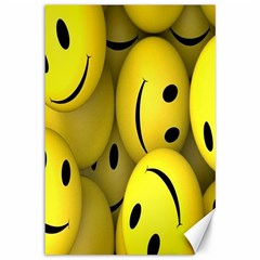 Emoji, Colour, Faces, Smile, Wallpaper Canvas 12  x 18 