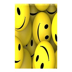 Emoji, Colour, Faces, Smile, Wallpaper Shower Curtain 48  X 72  (small)  by nateshop