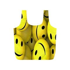Emoji, Colour, Faces, Smile, Wallpaper Full Print Recycle Bag (s) by nateshop