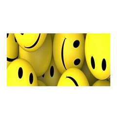 Emoji, Colour, Faces, Smile, Wallpaper Satin Wrap 35  x 70 