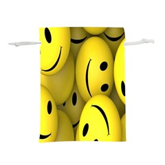 Emoji, Colour, Faces, Smile, Wallpaper Lightweight Drawstring Pouch (S)