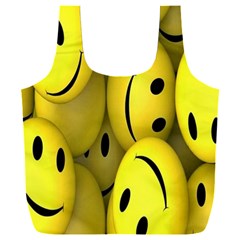 Emoji, Colour, Faces, Smile, Wallpaper Full Print Recycle Bag (XXL)