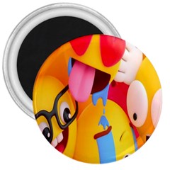 Emojis, Emoji, Hd Phone Wallpaper 3  Magnets by nateshop