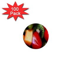 Fruits, Food, Green, Red, Strawberry, Yellow 1  Mini Magnets (100 Pack)  by nateshop