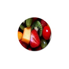 Fruits, Food, Green, Red, Strawberry, Yellow Golf Ball Marker (4 Pack) by nateshop