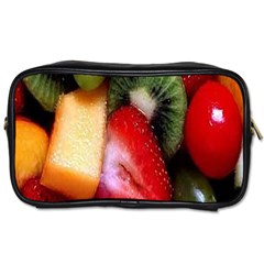 Fruits, Food, Green, Red, Strawberry, Yellow Toiletries Bag (two Sides) by nateshop