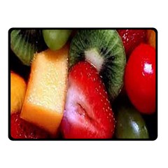 Fruits, Food, Green, Red, Strawberry, Yellow Fleece Blanket (small) by nateshop