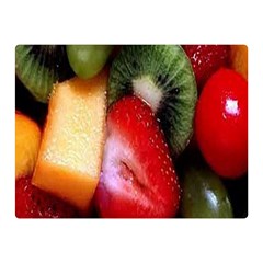 Fruits, Food, Green, Red, Strawberry, Yellow Two Sides Premium Plush Fleece Blanket (mini) by nateshop