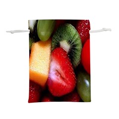 Fruits, Food, Green, Red, Strawberry, Yellow Lightweight Drawstring Pouch (l) by nateshop