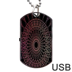 Mandala   Lockscreen , Aztec Dog Tag Usb Flash (two Sides) by nateshop