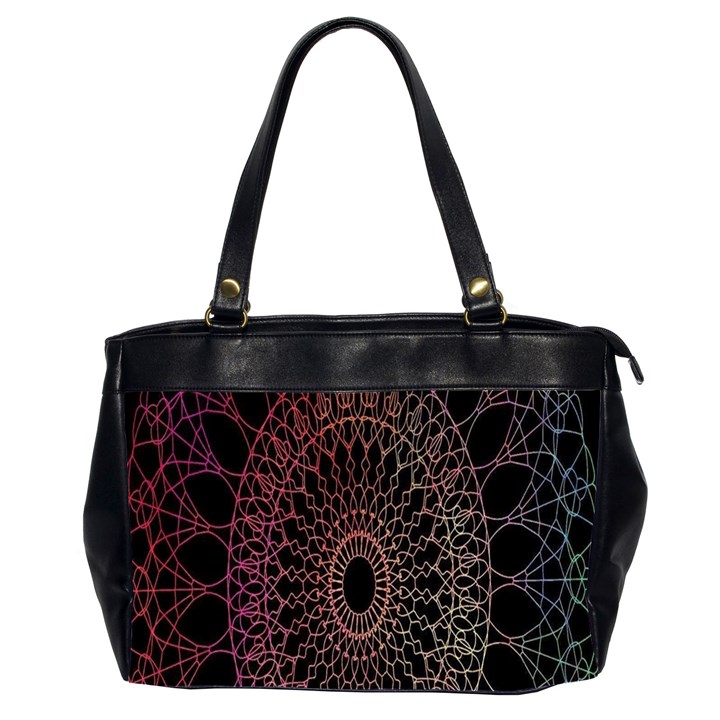Mandala   Lockscreen , Aztec Oversize Office Handbag (2 Sides)