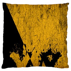 Yellow Best, Black, Black And White, Emoji High Large Premium Plush Fleece Cushion Case (two Sides) by nateshop