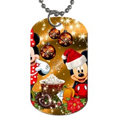 Cartoons, Disney, Merry Christmas, Minnie Dog Tag (one Side) by nateshop