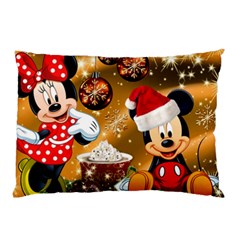 Cartoons, Disney, Merry Christmas, Minnie Pillow Case by nateshop