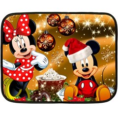 Cartoons, Disney, Merry Christmas, Minnie Fleece Blanket (mini) by nateshop