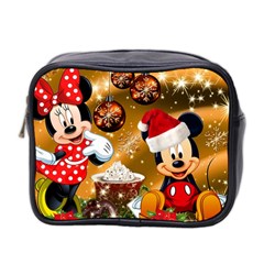 Cartoons, Disney, Merry Christmas, Minnie Mini Toiletries Bag (two Sides) by nateshop