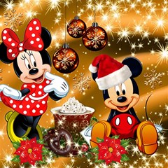 Cartoons, Disney, Merry Christmas, Minnie Play Mat (rectangle) by nateshop