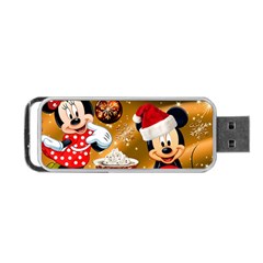 Cartoons, Disney, Merry Christmas, Minnie Portable Usb Flash (one Side) by nateshop