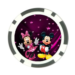 Cartoons, Disney, Mickey Mouse, Minnie Poker Chip Card Guard (10 Pack) by nateshop