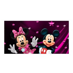 Cartoons, Disney, Mickey Mouse, Minnie Satin Wrap 35  X 70  by nateshop