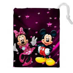 Cartoons, Disney, Mickey Mouse, Minnie Drawstring Pouch (4xl) by nateshop