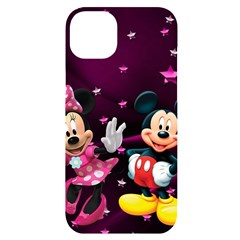 Cartoons, Disney, Mickey Mouse, Minnie Iphone 14 Plus Black Uv Print Case by nateshop