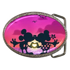 Mickey And Minnie, Mouse, Disney, Cartoon, Love Belt Buckles by nateshop