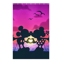 Mickey And Minnie, Mouse, Disney, Cartoon, Love Shower Curtain 48  X 72  (small) 