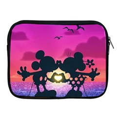 Mickey And Minnie, Mouse, Disney, Cartoon, Love Apple Ipad 2/3/4 Zipper Cases