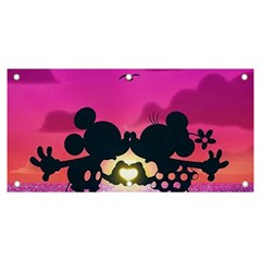Mickey And Minnie, Mouse, Disney, Cartoon, Love Banner And Sign 6  X 3  by nateshop