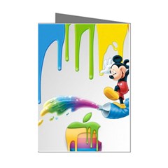 Mickey Mouse, Apple Iphone, Disney, Logo Mini Greeting Cards (pkg Of 8) by nateshop