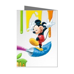 Mickey Mouse, Apple Iphone, Disney, Logo Mini Greeting Cards (pkg Of 8) by nateshop