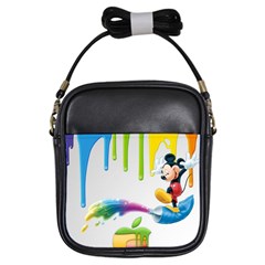 Mickey Mouse, Apple Iphone, Disney, Logo Girls Sling Bag by nateshop