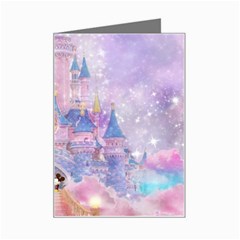 Disney Castle, Mickey And Minnie Mini Greeting Card by nateshop