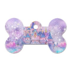 Disney Castle, Mickey And Minnie Dog Tag Bone (one Side) by nateshop